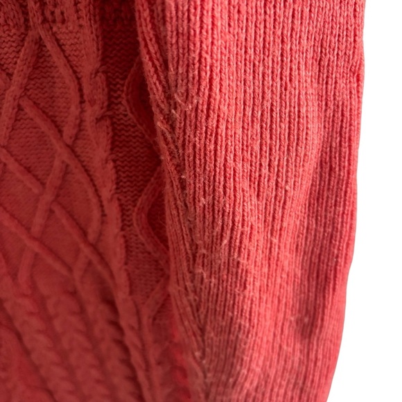 Chico’s Open Front Cable Knit Cardigan Sweater Size S Cashmere Wool Blend Cozy - Picture 10 of 16